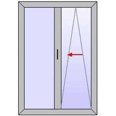 A250 Baie vitrée ALU 1 coulissant à translation