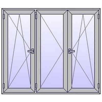 A305 Fenetre ALU 3 vtx 3 ouvrants