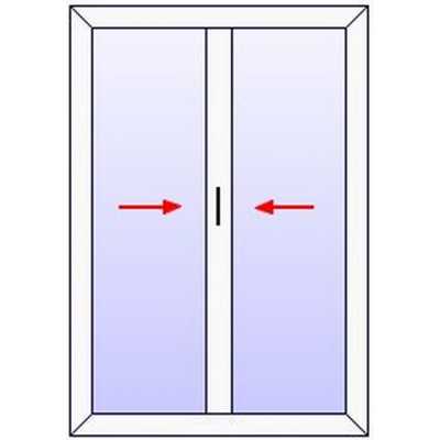 P17PN Fenetre PVC 2 coulissants